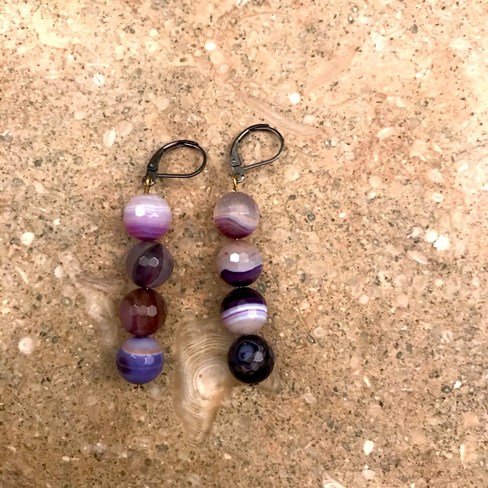 Earrings - Real gemstone - agathe